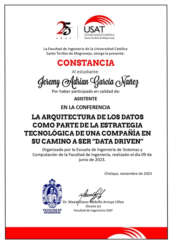 LA ARQUITECTURA DE LOS DATOS COMO PARTE DE LA ESTRATEGIA TECNOLÓGICA DE UNA COMPAÑÍA EN SU CAMINO A SER “DATA DRIVEN”