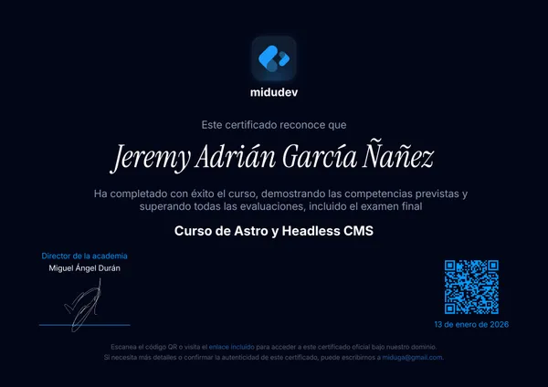 Curso de Astro y Headless CMS